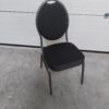 gestoffeerde stoel zwart gebruikt