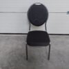 gestoffeerde stoel zwart gebruikt 2