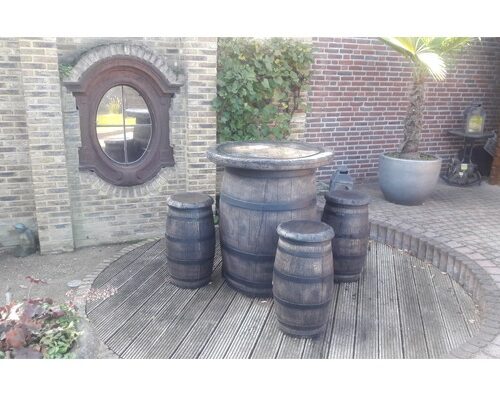 Statafel hangtafel barrel type wijnvat kunststof