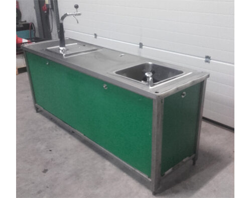 Biertap klapbuffet met staande bierkoeler