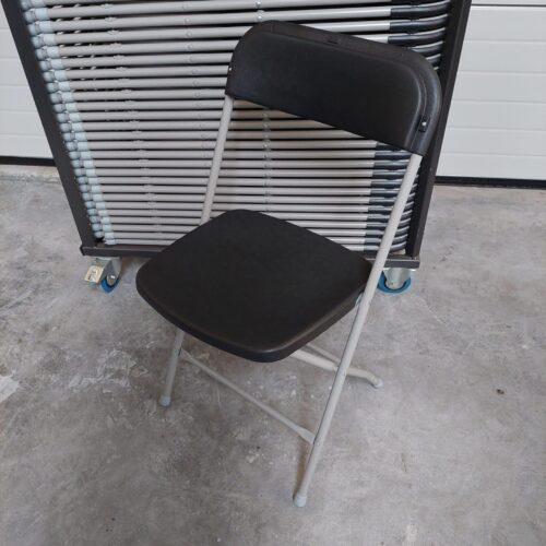 Sterke opklapbare vouw stoel verhuurkwaliteit 50 Stuks met transportkar / trolley nieuw actieprijs.