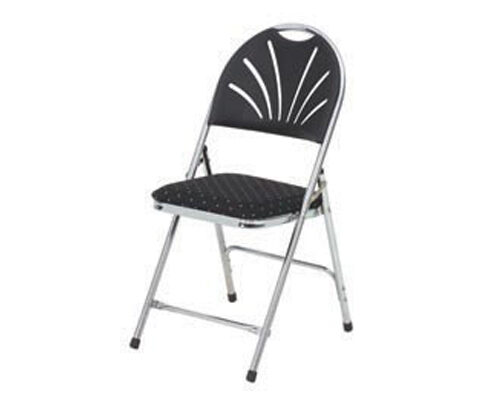 Klapstoel phoenix luxe gestoffeerde zitting met chroom frame.